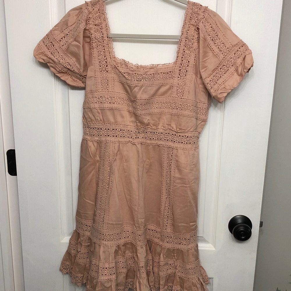 Victoria's Secret Blush Lace Mini Dress